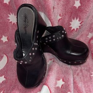 Harley Davidson Platform Wedges Size 6